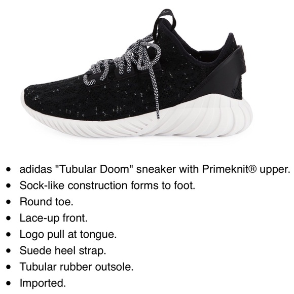 NWT Adidas Tubular Doom Primeknit Sock Sneakers - Picture 2 of 7